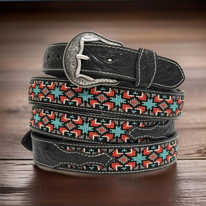 Nouvelle Arrivée 2026 Ceintures pour Hommes en Cuir Véritable Personnalisées, Vente en Gros, Design Western en Cuir Façonné à la Main - Product Image 6