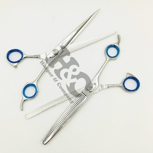 Ciseaux de toilettage professionnels pour animaux de compagnie, ciseaux courbés à lame fine et tranchante en acier inoxydable de 7 pouces, vente chaude, ciseaux à poignée lisse - Product Image 3