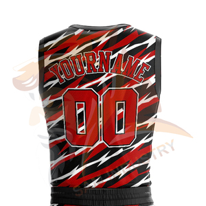 Ensemble d'uniformes de basketball respirants, à séchage rapide, légers, avec logo personnalisé imprimé, en matière 100 % polyester - Product Image 6