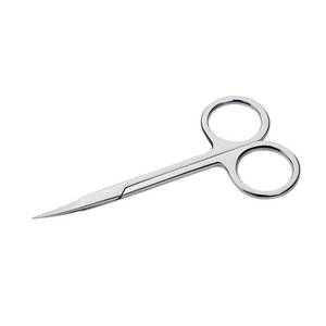 Ciseaux à ongles en acier inoxydable, lame droite et tranchante, manche rond, outil de soin des ongles durable pour adultes - Product Image 4