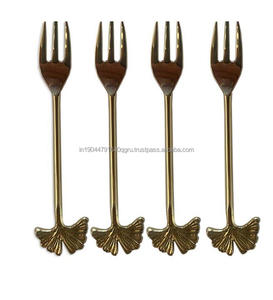 Ensemble de fourchettes en métal à feuilles forgées SS304 de haute qualité pour dîners et mariages - Product Image 5