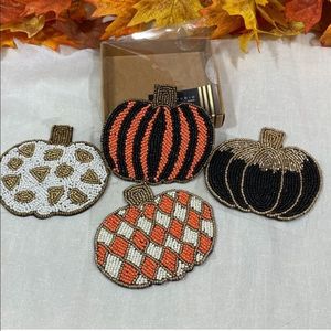 Juego de posavasos redondos rosas con ojo turco, hechos a mano con cuentas de vidrio, motivos de rayos de sol, artículos de decoración para mesa. - Product Image 3