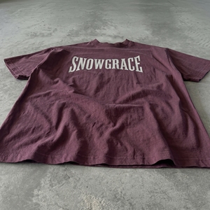 T-shirt à manches courtes pour homme Snowgrace, coupe ample, 100% coton jersey, col rond, décontracté, écologique, impression sérigraphique - Product Image 4