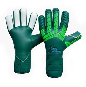 ถุงมือผู้รักษาประตูฟุตบอลมืออาชีพ สีขาวล้วน สำหรับทุกเพศ  OEM รับทำโลโก้ ป้องกันนิ้วมือ บรรจุภัณฑ์สีตามสั่ง MOQ - Product Image 6