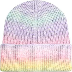 Bonnet d'hiver tricoté tie-dye personnalisé avec impression intégrale, style créateur, motif personnage 2026 - Product Image 4