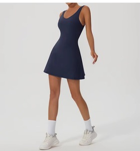 Jupe plissée personnalisée pour femme, taille haute, 2 en 1, sportive, pour la course à pied, le tennis, le paddle, le golf, le pickleball, avec poche - Product Image 6