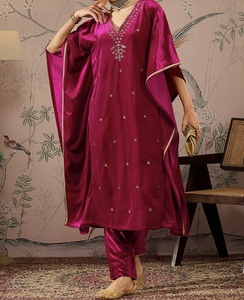 Custom Design Kaftan Kurta For Women Western Party Wear Kaftan Batwing Sleeves Loose Fit Kaftan Party Festival Wear Kaftan - Product Image 2