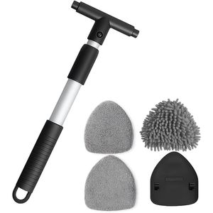 Lavavetri per Auto con Manico Estensibile e 3 Panni in Microfibra Lavabili e Riutilizzabili, Strumento per la Pulizia del Parabrezza per Auto Australiane - Product Image 1