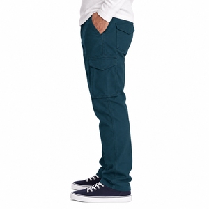 Men's Cargo <b>Pants</b> Casual Straight Mid Waist Multiple Pockets Utility Trousers Breathable Quick Dry Lightweight Spandex/Cotton - Product Image 1