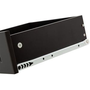 Comodino Singolo Marrone Verniciato con Luce LED, Montato, per Camera da Letto o Uso Domestico/Appartamento - Product Image 2