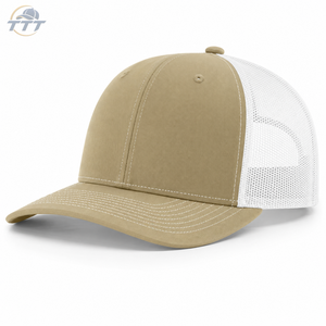 Gorra Trucker Personalizada de 6 Paneles, Color Marrón y Blanco Vintage, Malla Transpirable, Venta al Por Mayor, OEM, ODM, Gorra Snapback de Alta Calidad de Fábrica - Product Image 3