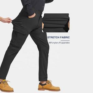 Pantalon cargo respirant coupe ajustée, design personnalisé, extensible, confortable pour les activités sportives, le bureau et la mode streetwear - Product Image 5
