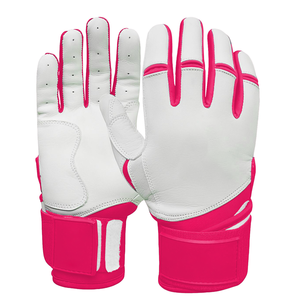 Gants de frappeur pour jeunes et adultes, en cuir personnalisé, isolés, à doigts entiers, équipement de baseball, série professionnelle OEM - Product Image 2