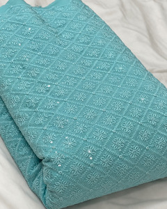 SQ embroidery fabric <b>sequin</b> fabric embroidery abaya fabric embroidered kaftan fabric beaded fabric garment manufacturing factory - Product Image 6