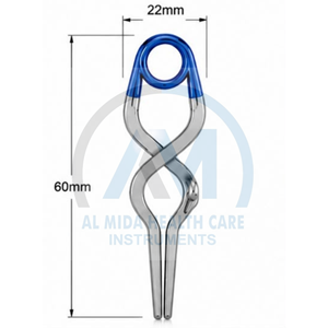 Al Mida Healthcare Surgical Clamp 60mm Length Loop Diameter Stainless Steel Manual <b>Instrument</b> for General Surgery CE Certified - Product Image 1