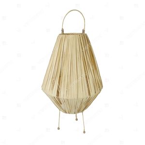 Lanterne nordique cannelée en forme de feuille de palmier, support de bougie sur trépied, lanternes suspendues, support de bougie en verre pour jardin, lumière décorative intérieure pour la maison - Product Image 2