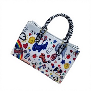 Bolso Tote Casual para Mujer con Estampado de Dibujos Animados, Cierre de Cremallera, Asa, Resistente al Agua, Moderno, para Uso Diario - Product Image 4