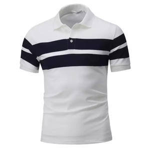 <b>Classic</b> Business Mens Plus Size Polo Shirt High Quality Breathable Casual Wear Short Sleeve Solid Color Cotton Polo Shirt Top - Product Image 1