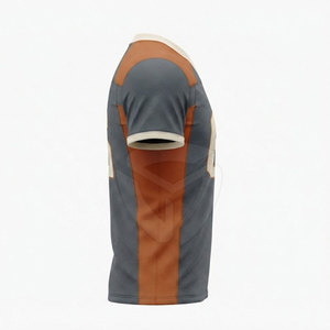 Maillot de football américain personnalisé pour homme, léger, respirant, avec nom et numéro, coupe athlétique confortable - Product Image 3