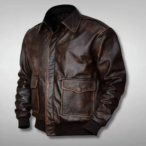 Custom Leather <b>Jackets</b> <b>Men's</b> Fashion Windbreak Leather Motorcycle <b>Jackets</b> PU Leather <b>Biker</b> Bomber <b>Jacket</b> Street Wear - Product Image 1