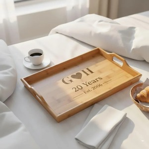 Design Wooden Tray Handmade Wooden Tray Indian Serving Tray - Product Image 1