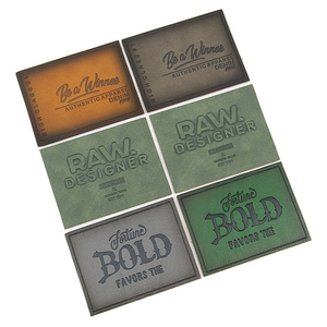 Écussons en cuir personnalisés avec logo en relief, badges 3D en relief, accessoires vestimentaires, fournisseur OEM - Product Image 6