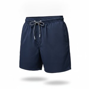 Pantalones Cortos Deportivos COVE con Cordón Ajustable, Color Azul Marino, para Hombre, Casuales, Personalizados OEM ODM, Mezcla de Algodón, Cintura Elástica - Product Image 4