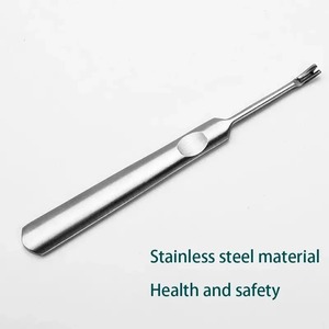 Usluking – outil professionnel pour manucure, poussoir à cuticules réutilisable à double extrémité en acier inoxydable, ensemble de 1 pièce - Product Image 4