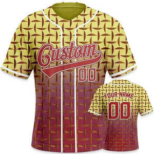 Camisetas de Béisbol Deportivas para Hombre, Cuello en V, Rojas con Blanco, Ajustadas, para Softbol, Entrenamiento de Equipos, Servicio OEM - Product Image 5