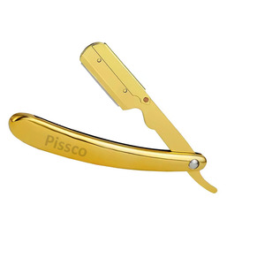 Folding <b>Shaving</b> Custom Stainless Steel Straight Razor Barber Hair Cut Razor Change Blade - Product Image 2