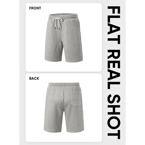 Pantalones cortos deportivos para hombre, 100% algodón, sueltos, con cintura elástica, cómodos, ligeros, transpirables, personalizados, ideales para actividades al aire libre. - Product Image 4