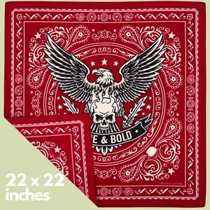 Pañuelo Bandana Personalizado con Estampado por Sublimación, 55x55 cm, 100% Algodón, Cuadrado, con Bordes Cosidos, Pañuelo de Moda - Product Image 2