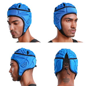 Gençlik ve yetişkinler ayarlanabilir yumuşak kabuk yastıklı Rugby futbol kaskı rahat bayrak spor eldiven ile koruyucu baş<span class=keywords><strong>l</strong></span>ık hafif - Product Image 5