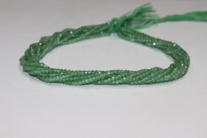 Cuentas Rondelle facetadas de cianita turquesa, hebra de 3mm y 13 pulgadas para fabricación de joyas con cianita verde Natural - Product Image 4