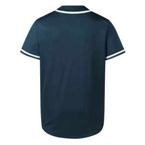 Camiseta de Béisbol para Hombre, Casual, con Botones, Manga Corta, Uniforme Deportivo, Cuello en V, Transpirable, 100% Poliéster, Personalizable - Product Image 4