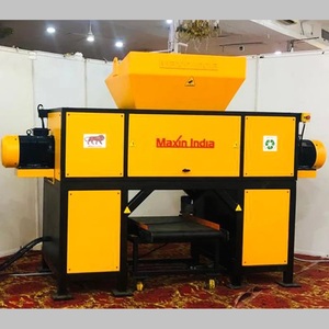 Broyeur de déchets mixtes à double arbre, capacité 500 kg/h, semi-automatique, électrique, pour le broyage du plastique - Product Image 1
