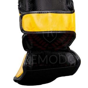 ชุดสนับแข้งผู้ชายแบบปรับแต่งได้ OEM Custom Logo REMODO INTERNATIONAL คุณภาพสูง สำหรับ MMA มวยไทย คาราเต้ คิกบ็อกซิ่ง ทำจาก PU/หนัง - Product Image 5