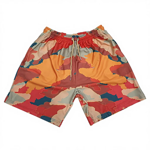 Shorts coupe-vent résistants à l'eau en nylon, meilleurs shorts de natation avec doublure en mesh coupe-vent - Product Image 1