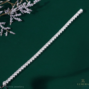 7.95 Carat Lab Grown Diamond Tennis Bracelet F+ Color VS Clarity Brilliant Cut <b>Solid</b> <b>Gold</b> 9k-18k Luxury Fine Jewelry Premium - Product Image 5