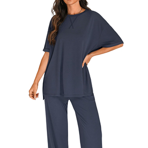 Conjunto Deportivo de 2 Piezas para Mujer, Top sin Mangas con Cuello en V, Pantalones Cortos de Cintura Alta, Elásticos, de Spandex/Algodón, Cómodos para Todas las Temporadas - Product Image 1