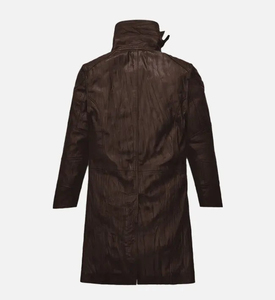 New Fashionable <b>Men's</b> Genuine Leather <b>Long</b> Coats For Custom Made Black Faux Leather <b>Jacket</b> with Adjustable Price - Product Image 3
