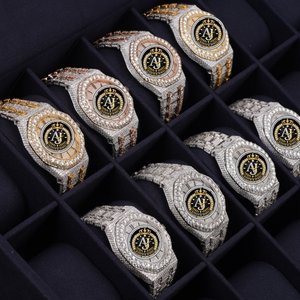 Montre automatique de luxe Hip Hop Iced Out Buss Down VVS Moissanite SKELTON, passe le test du diamant, prix abordable pour les grossistes - Product Image 3