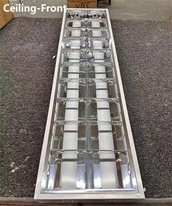 Recessed Ceiling Mounted LED <strong>Grille</strong> Lamps Panel for <strong>T8</strong> Tube <strong>Lights</strong> Industrial Commercial 2*40W <strong>T8</strong> Tube LED <strong>Grille</strong> Lamp Panel - Product Image 4