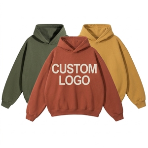Sweat à capuche personnalisé en molleton français polyester/coton écologique imperméable pour homme, coupe décontractée, 300g, vente en gros - Product Image 5