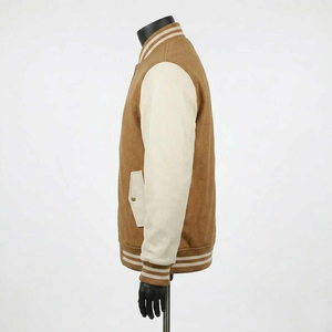 Custom Varsity <b>Jacket</b> Men Women Letterman <b>Jackets</b> Bulk Wholesale OEM Wool <b>Leather</b> Varsity <b>Jacket</b> Custom Embroidery Logo <b>Jackets</b> - Product Image 3