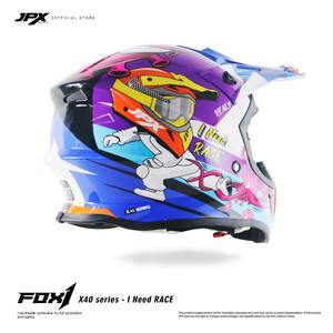 El casco JPX Fox1 Motif X 40 Supermoto Cross ofrece una protección superior y un estilo audaz para la mejor experiencia de motocross. - Product Image 3
