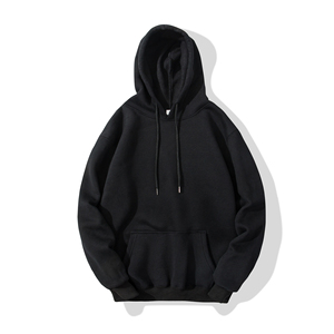 Sudadera con Capucha Blanca para Hombre, Estilo Casual, Oversize, de Forro Polar, para Otoño, Color Sólido, con Bolsillos, Corte Regular - Product Image 2