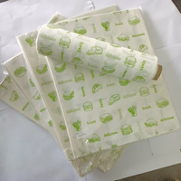 Papel para Hornear Impreso Hecho a Mano de la Mejor Calidad, Rollo de Papel Desechable para Envolver Hamburguesas, Apto para Alimentos, Resistente a la Grasa, Reciclable, con Revestimiento de Cera