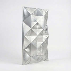 Vietnam Manufacturer Aluminum Plate Aluminum 30*40*10cm Geometric CNC Laser Cut Metal <b>Screen</b> Wall Art Interior <b>Partition</b> - Product Image 1