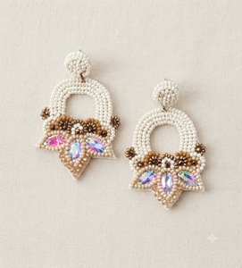 Pendientes de Perlas de Imitación Hechos a Mano con Cuentas, Pendientes Florales con Forma de Estrella para Mujer - Product Image 5